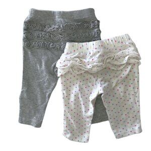 6/$25 Infant Girl Ruffle Pants 0-3 mos, Carters, Old Navy